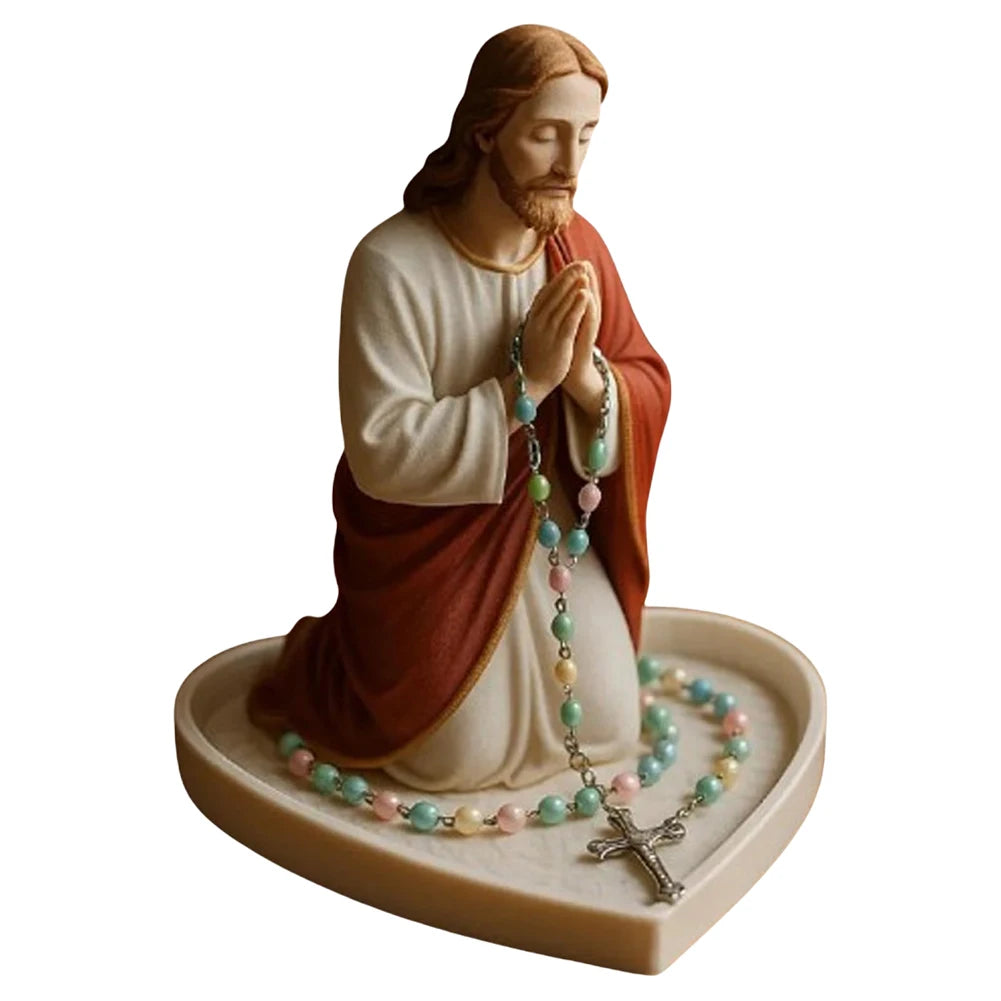 ALLOYSEED Virgin Mary Rosary Holder Statue Resin Catholic