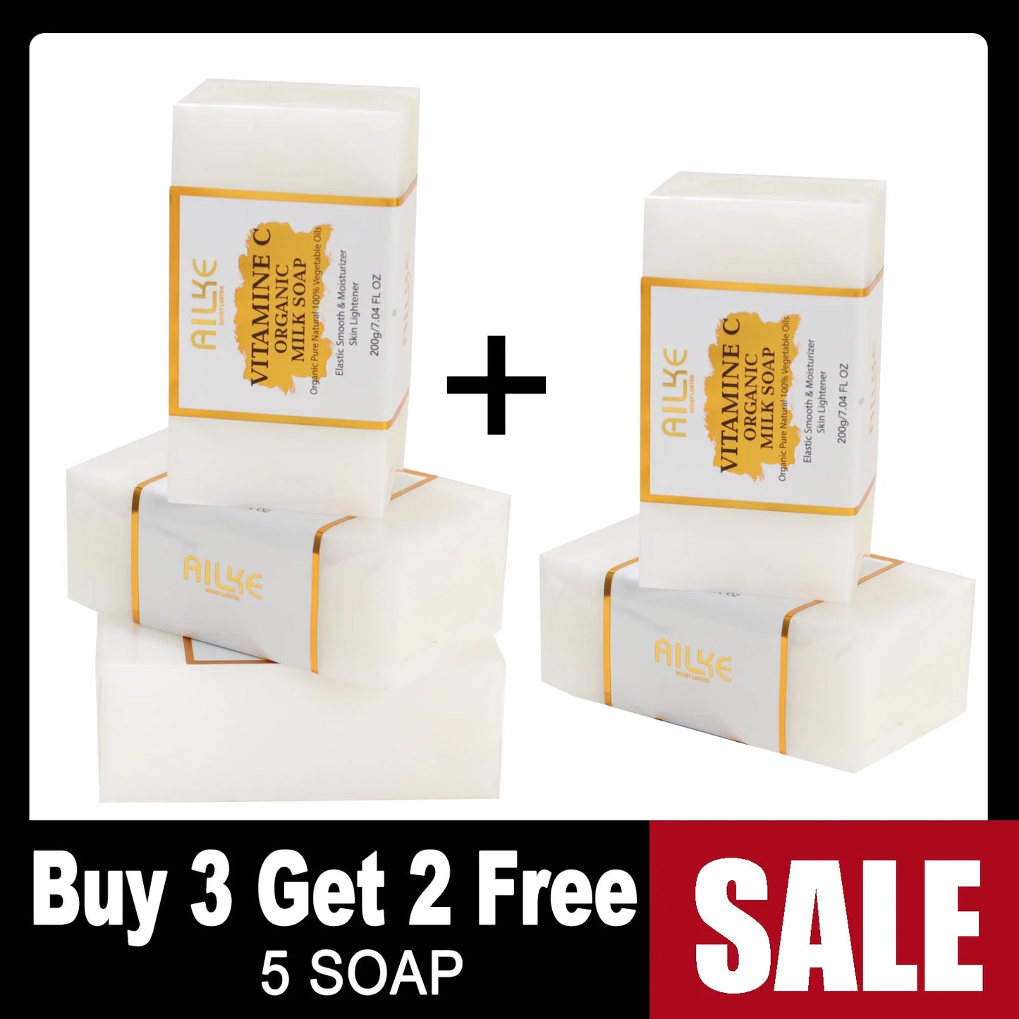 Milk Soap Bar Vitamin C Whitening For Face And Body