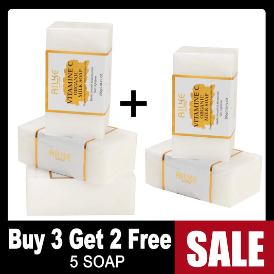 Milk Soap Bar Vitamin C Whitening For Face And Body