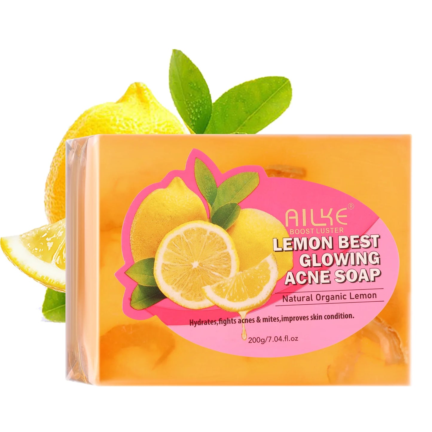 AILKE Soap Bar Lemon Whitening For Clear Skin And Body
