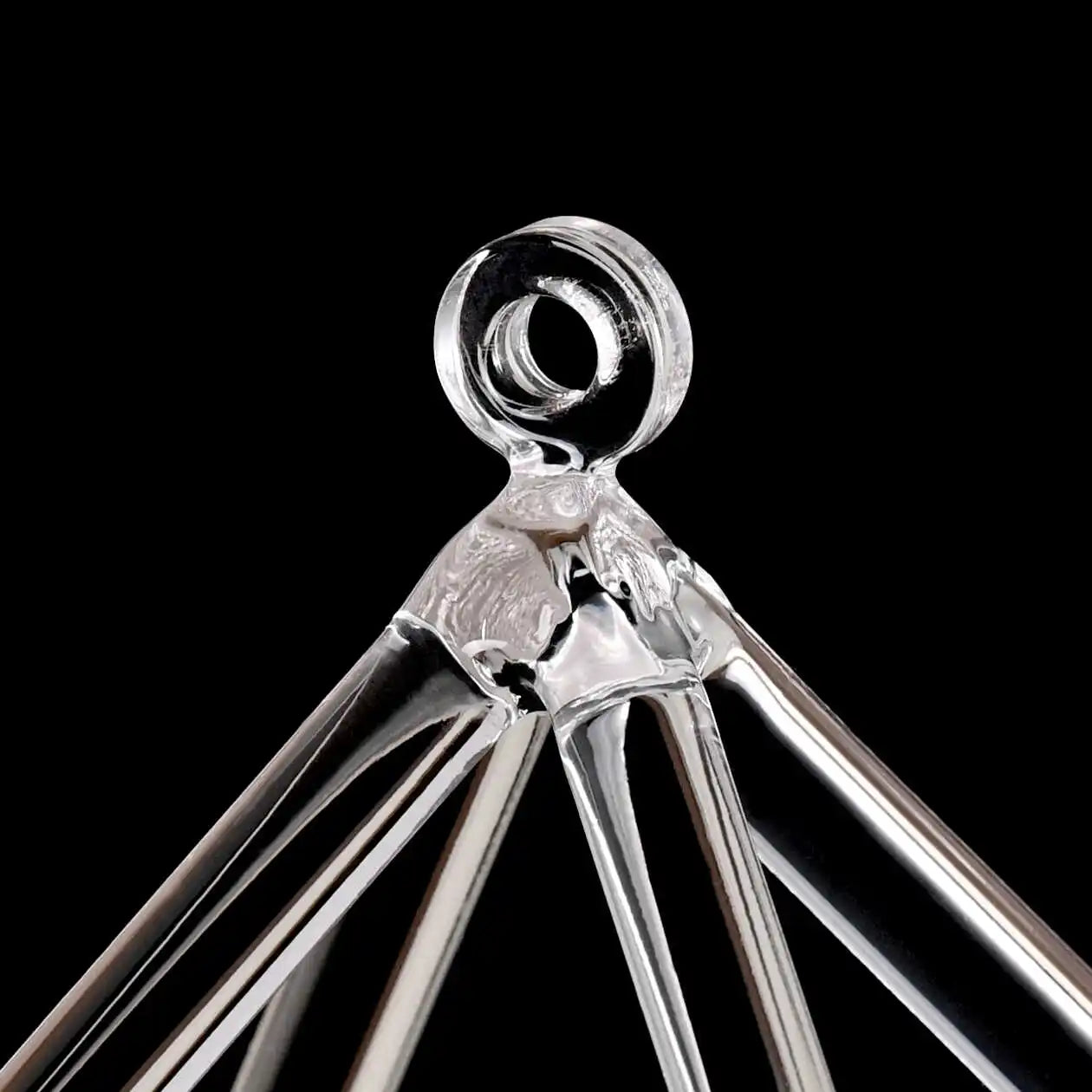 NONED Singing Bowl Crystal Pyramid For Meditation Practice