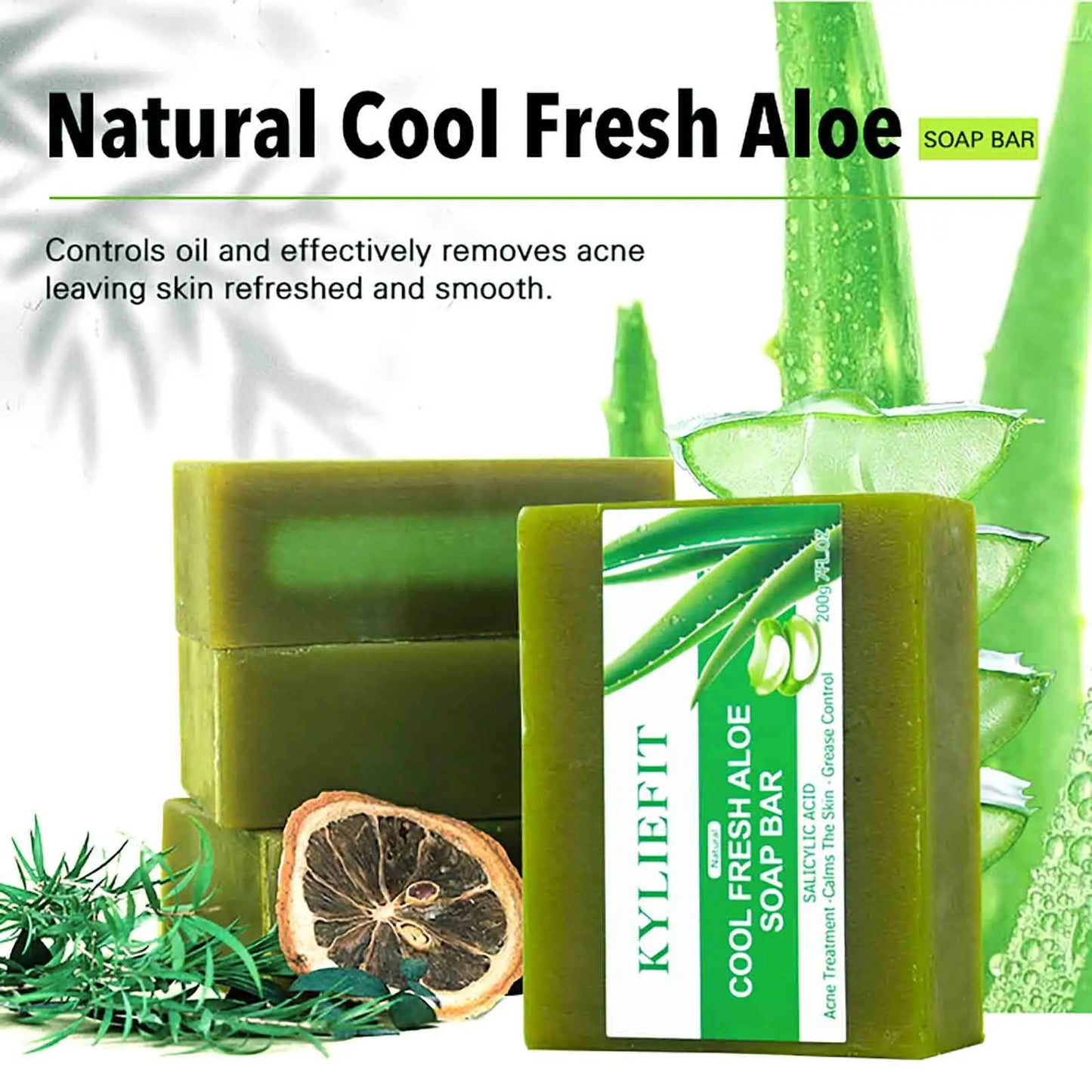 AILKE Aloe Vera Soap Bar, Brightening For All Skin Types