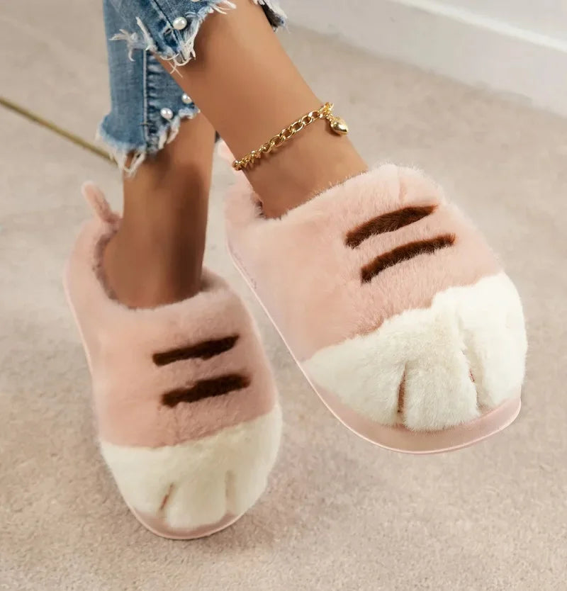 Feerldi Slippers Furry Indoor Outdoor Non Slip Everyday