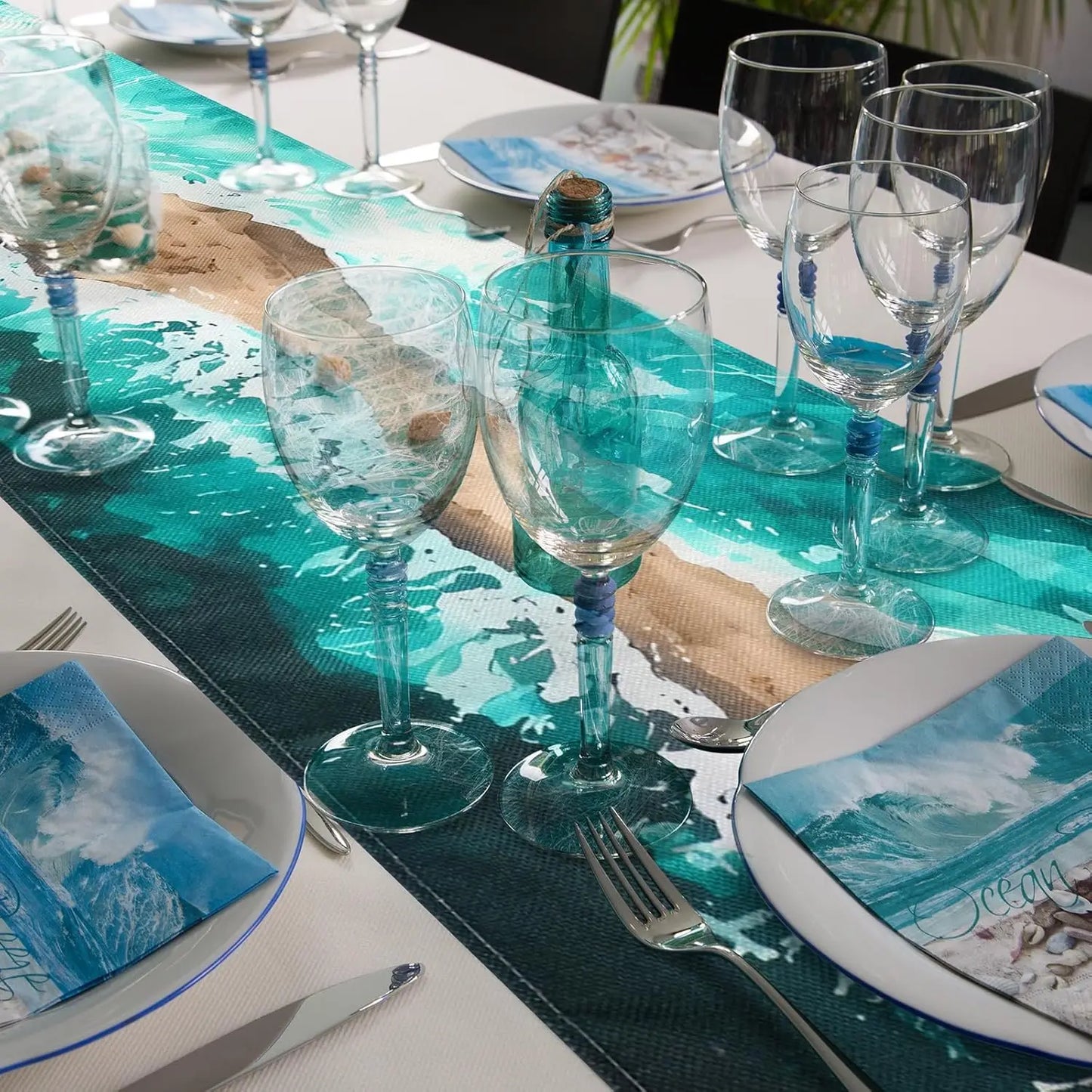 Table Runner Linen Passover Decor For Jewish Holiday Table
