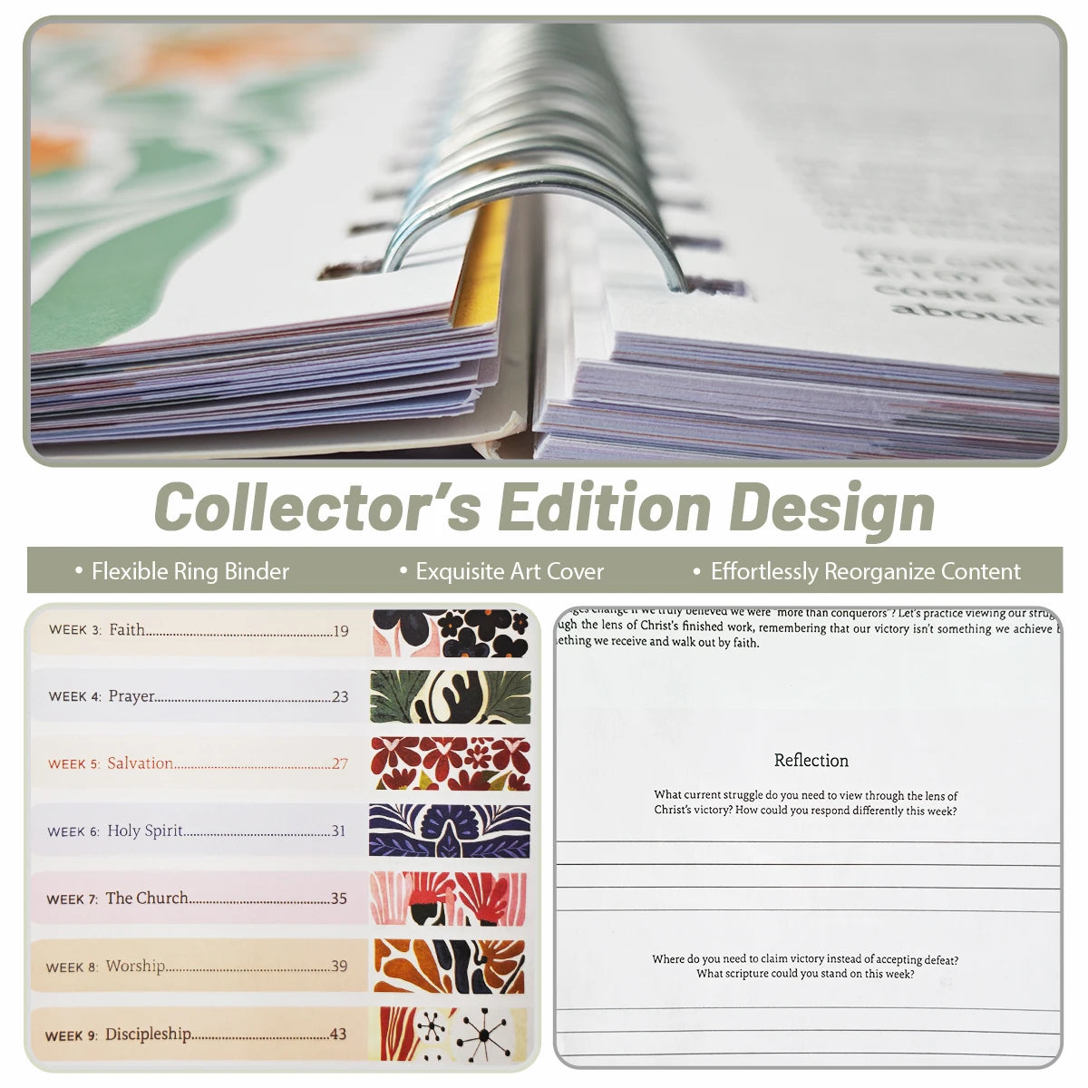 Bible Journal Spiral Bound Devotional For 52 Week Study