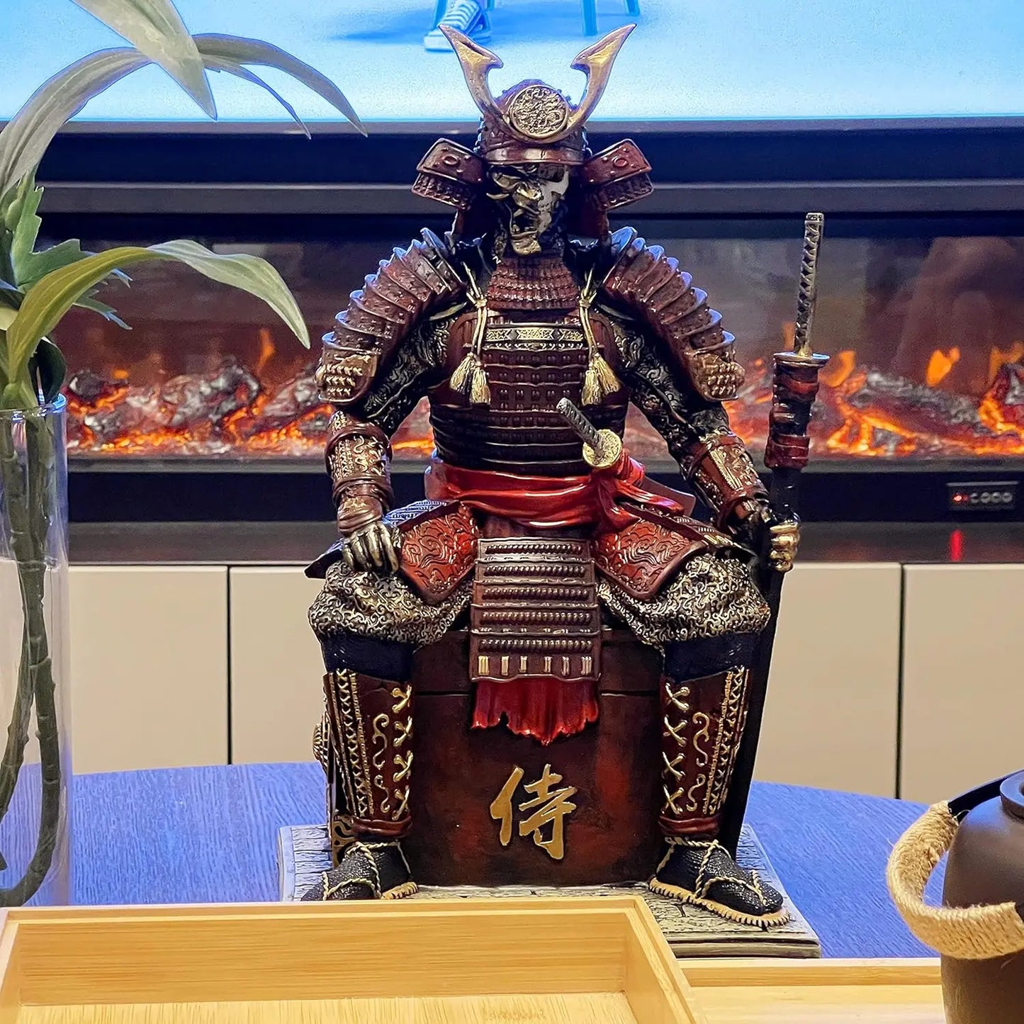 Statue Resin Medieval Samurai Undead Warrior Figurine