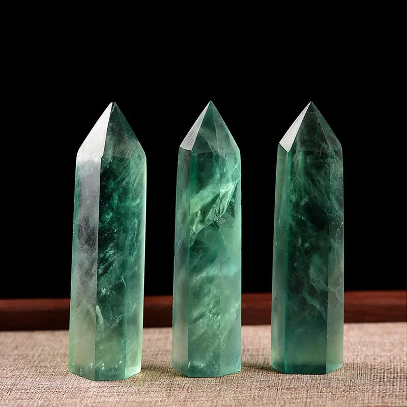 AierCrystal Stone Wand Rose Quartz Amethyst Point Decor