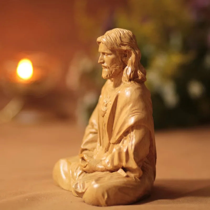 Statue Jesus Christ Contemplation Catholic Home Decor
