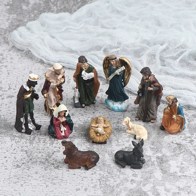 Nativity Scene 11-Piece Set Classic Home Decor Ornaments