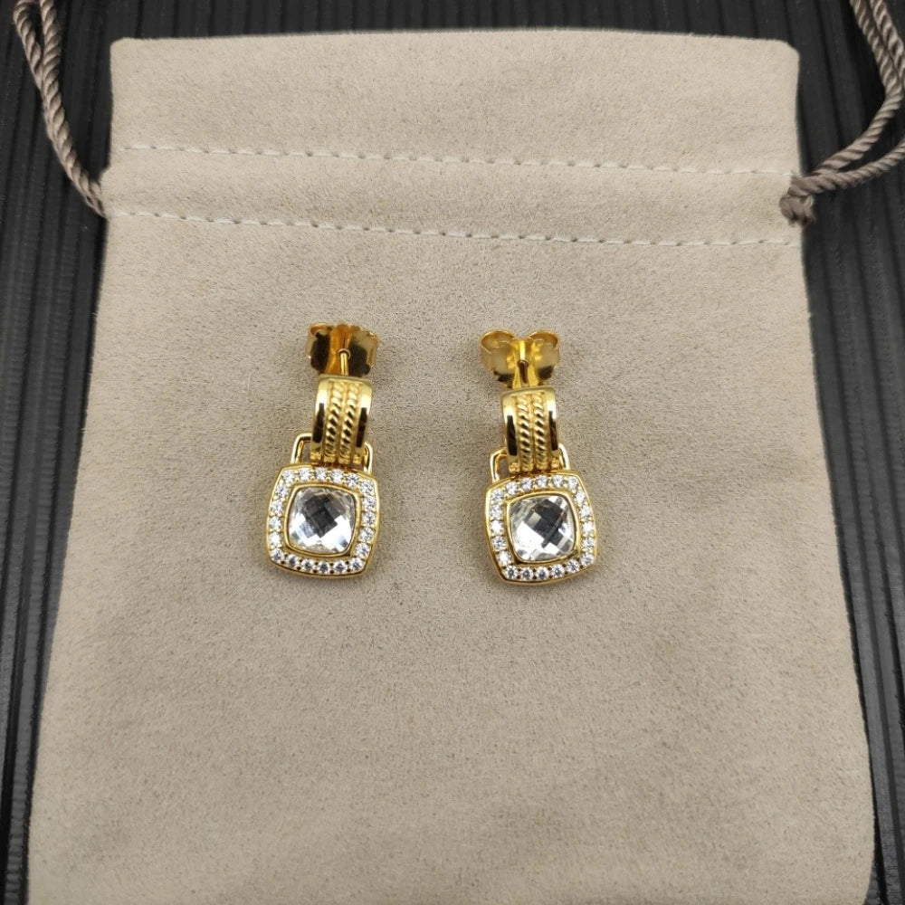 NONECN Earrings Metal Stud Fashion Gift Accessory Elegant