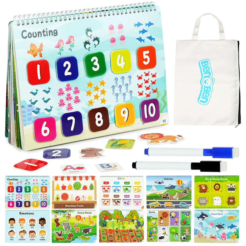 Busy Book Autism Sensory Activities for Toddlers and Preschoolers