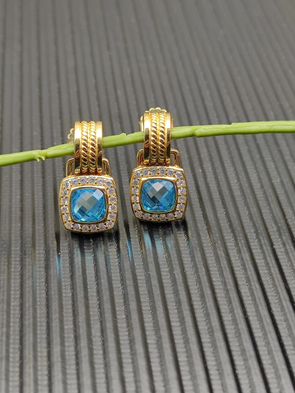 NONECN Earrings Metal Stud Fashion Gift Accessory Elegant