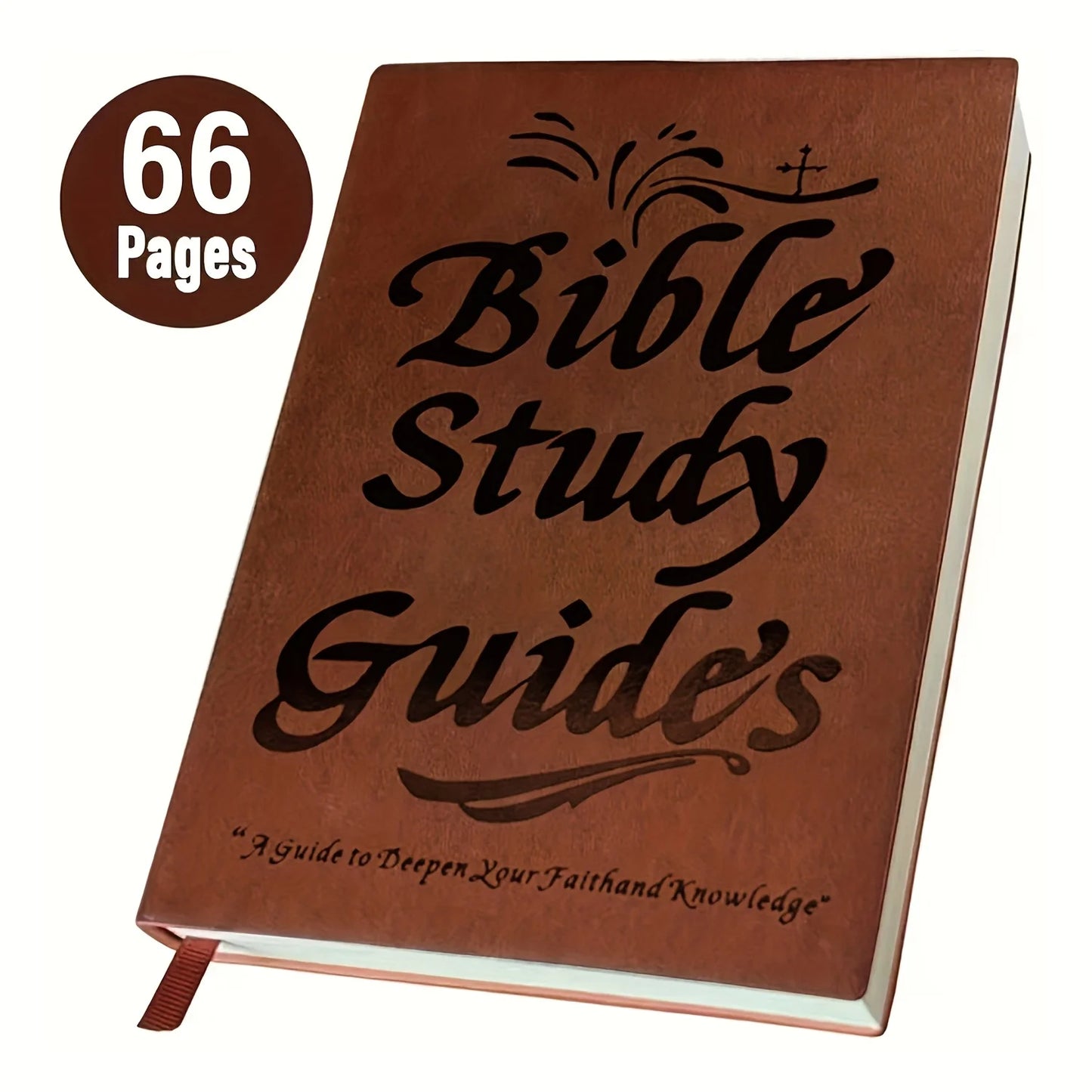 Bible Study Guide Leather Prayer Diary With Scripture Section