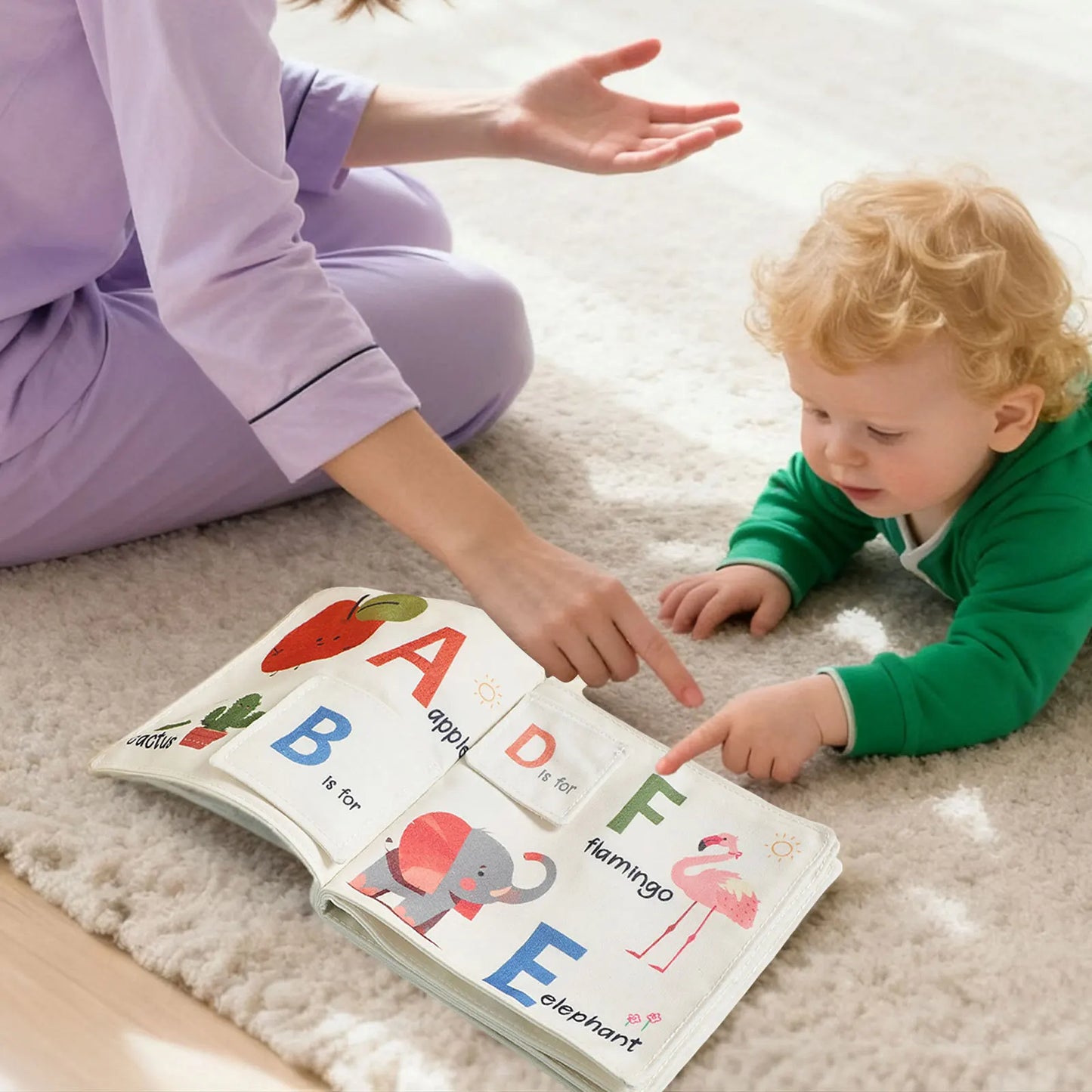 Soft Baby Book Interactive Teething Activity For Infants
