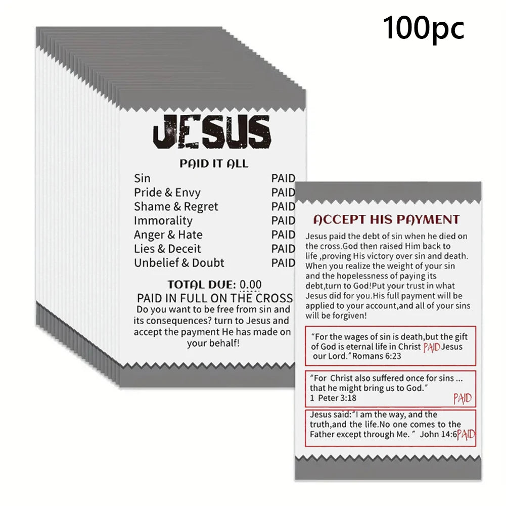 Pocket Bible Tract Nonfade Plan Of Salvation Prayer Card