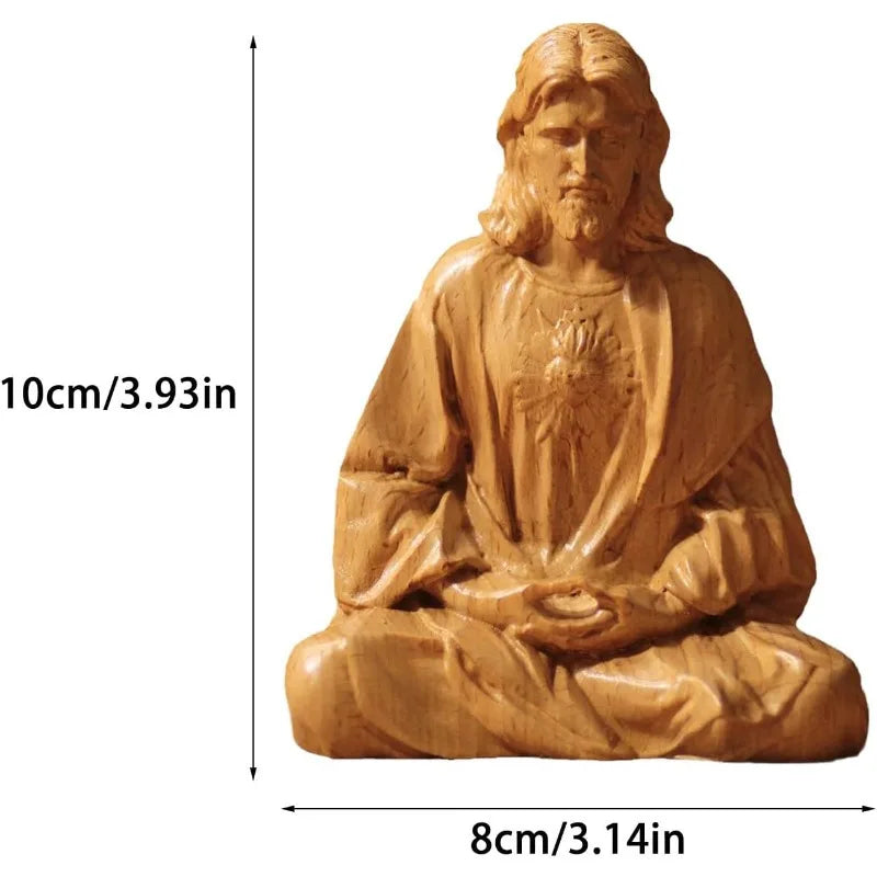 Statue Jesus Christ Contemplation Catholic Home Decor