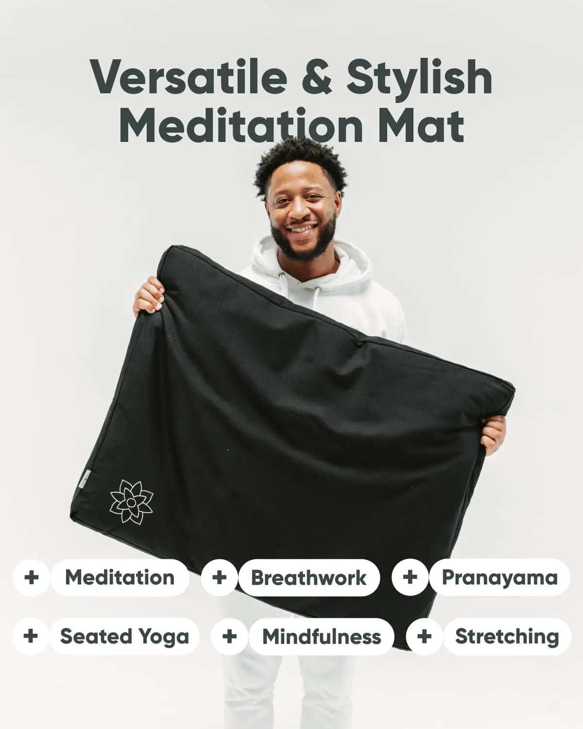 YTYIN Zabuton Meditation Mat Cotton Filled Cushion for Posture