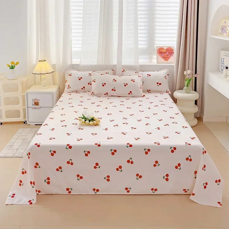 Bed Sheets 100 Percent Polyester Plaid Nordic Style