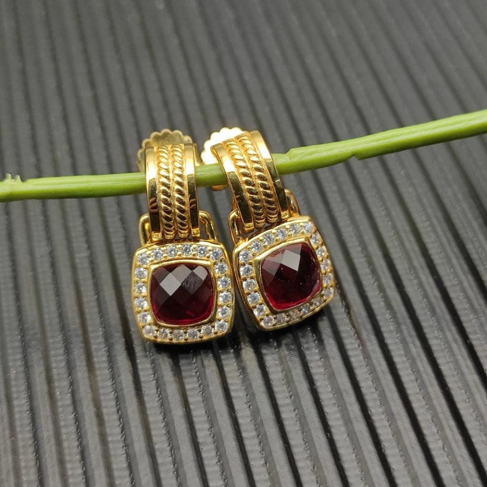 NONECN Earrings Metal Stud Fashion Gift Accessory Elegant