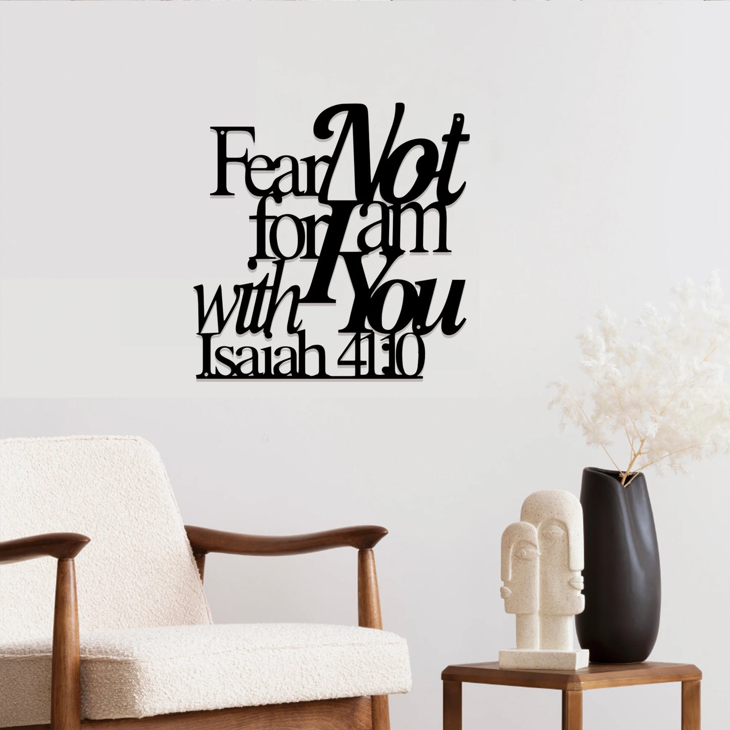 Metal Bible Verse Wall Art Isaiah 41:10 Iron Home Decor