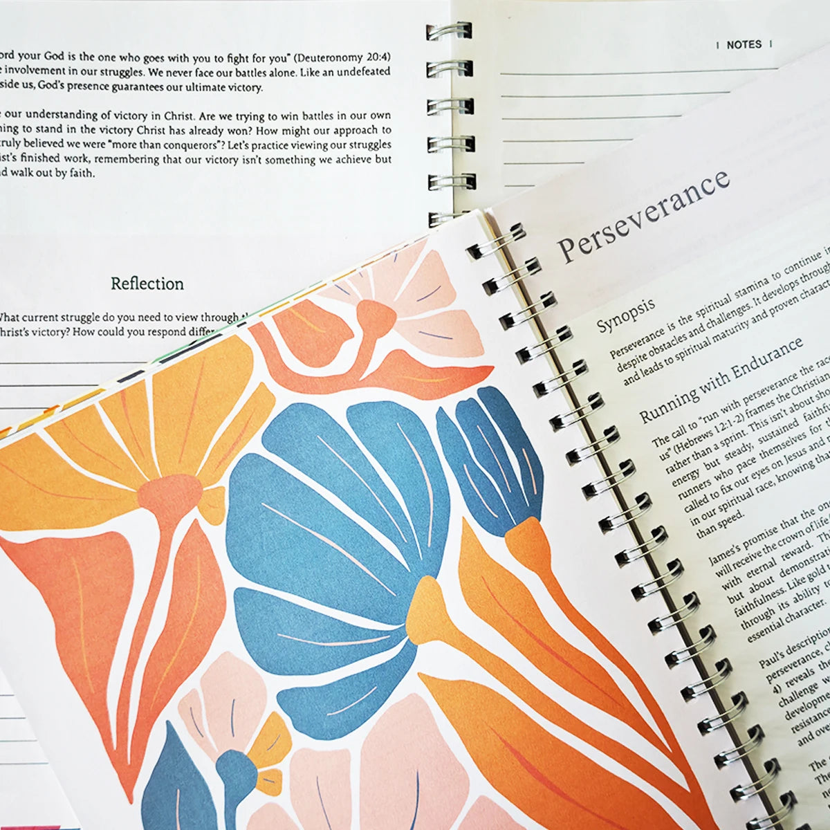 Bible Journal Spiral Bound Devotional For 52 Week Study