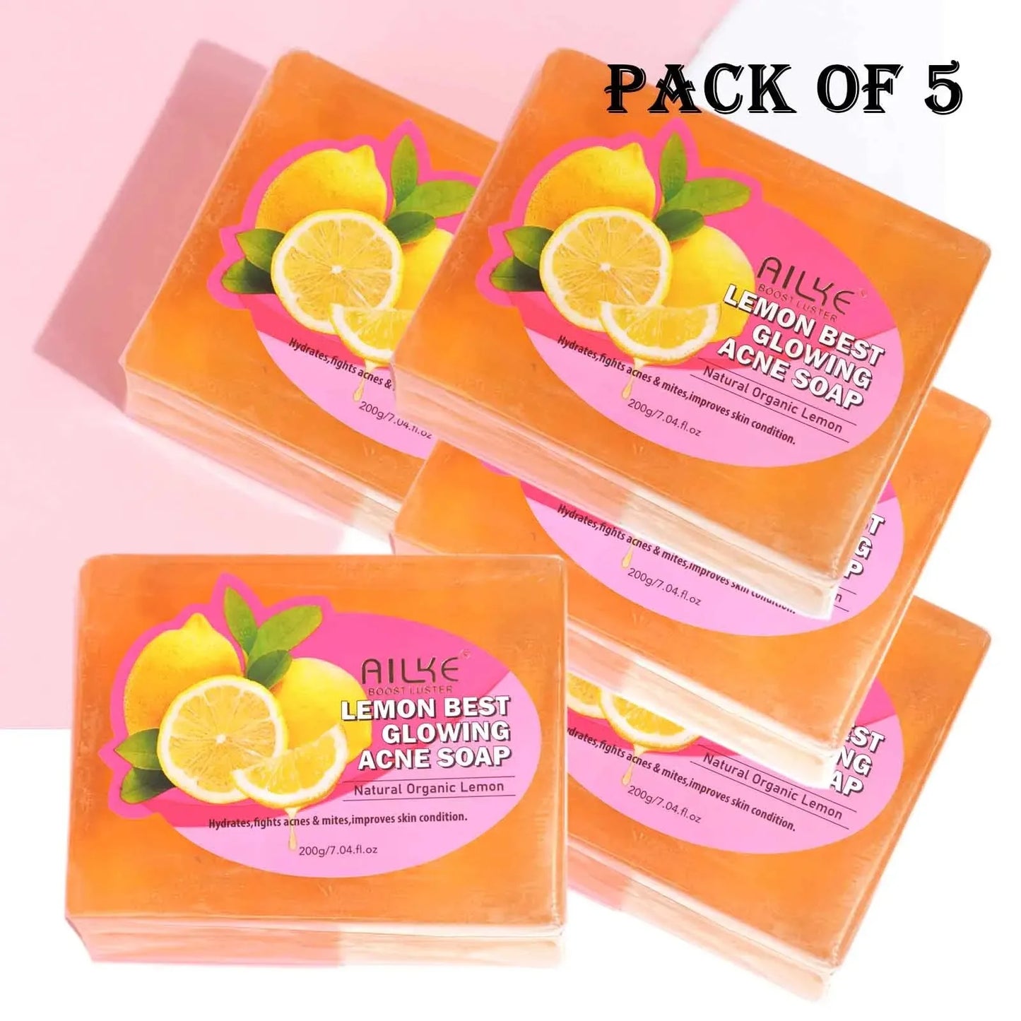 AILKE Soap Bar Lemon Whitening For Clear Skin And Body