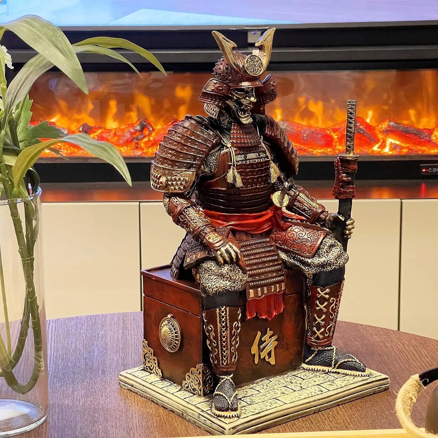 Statue Resin Medieval Samurai Undead Warrior Figurine