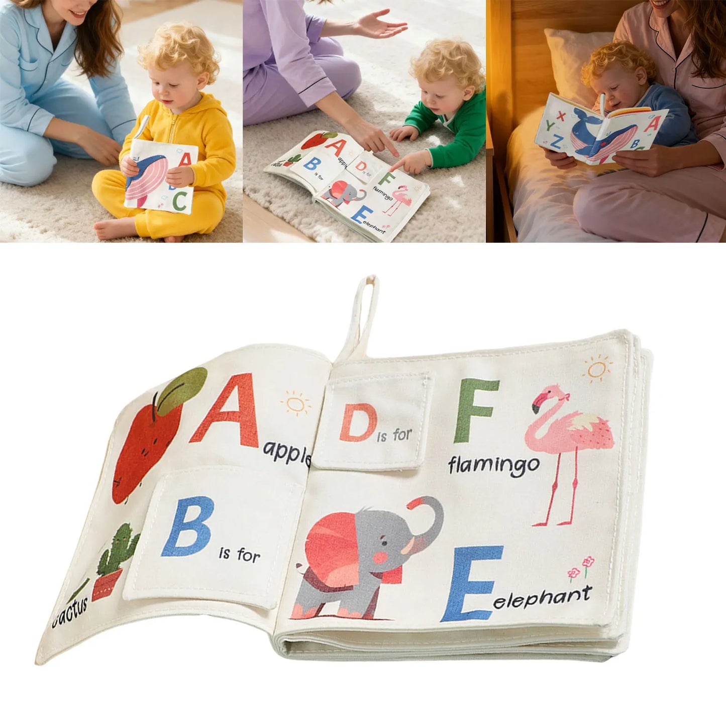 Soft Baby Book Interactive Teething Activity For Infants