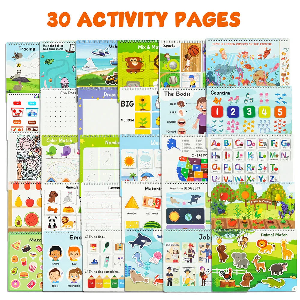 Busy Book Autism Sensory Activities for Toddlers and Preschoolers