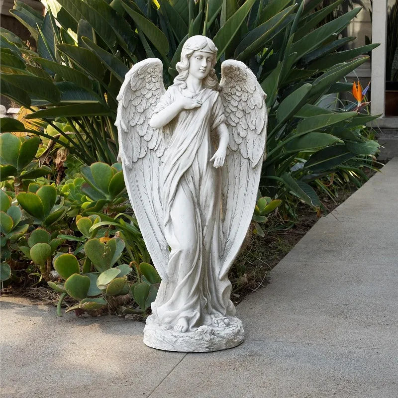 Angel Statue Indoor Outdoor Garden Decor Calming Guardian
