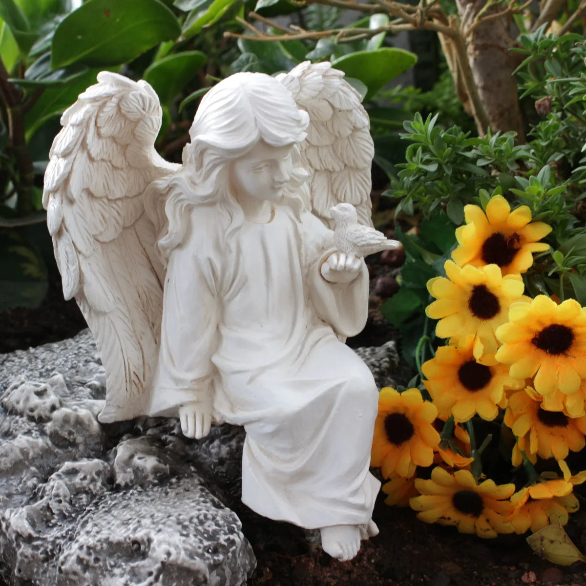 Angel Ornament Creative Decor For Home Garden Courtyard