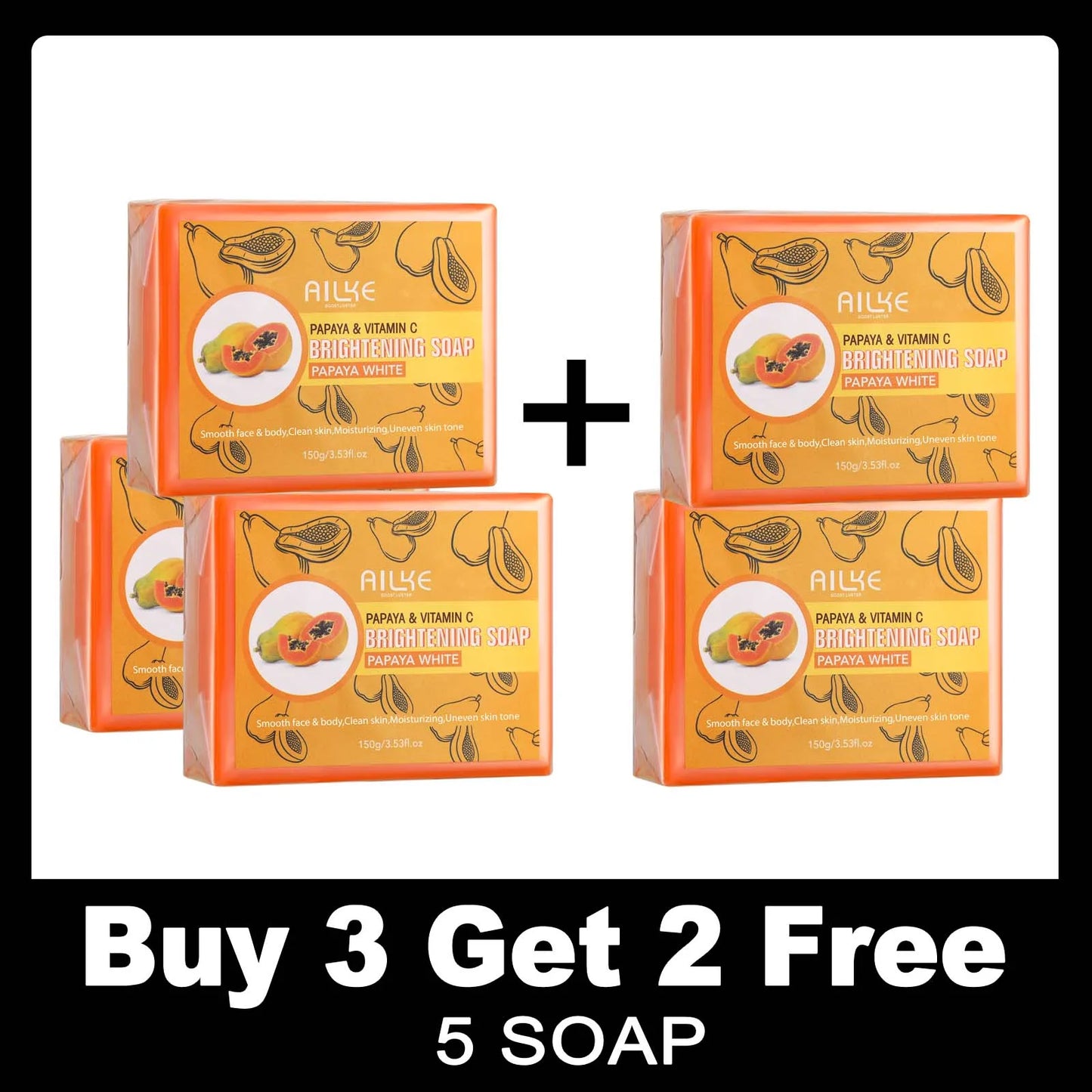 AILKE Natural Kojic Acid Soap for Hyperpigmentation and Brightening