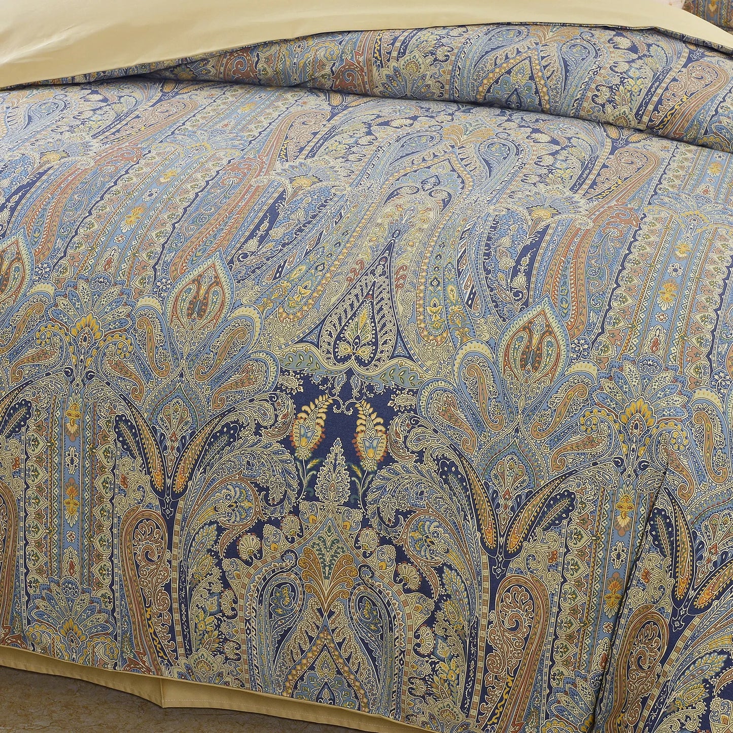 LISSTHERCN Duvet Cover Set 600TC Cotton Vintage Bohemian Paisley