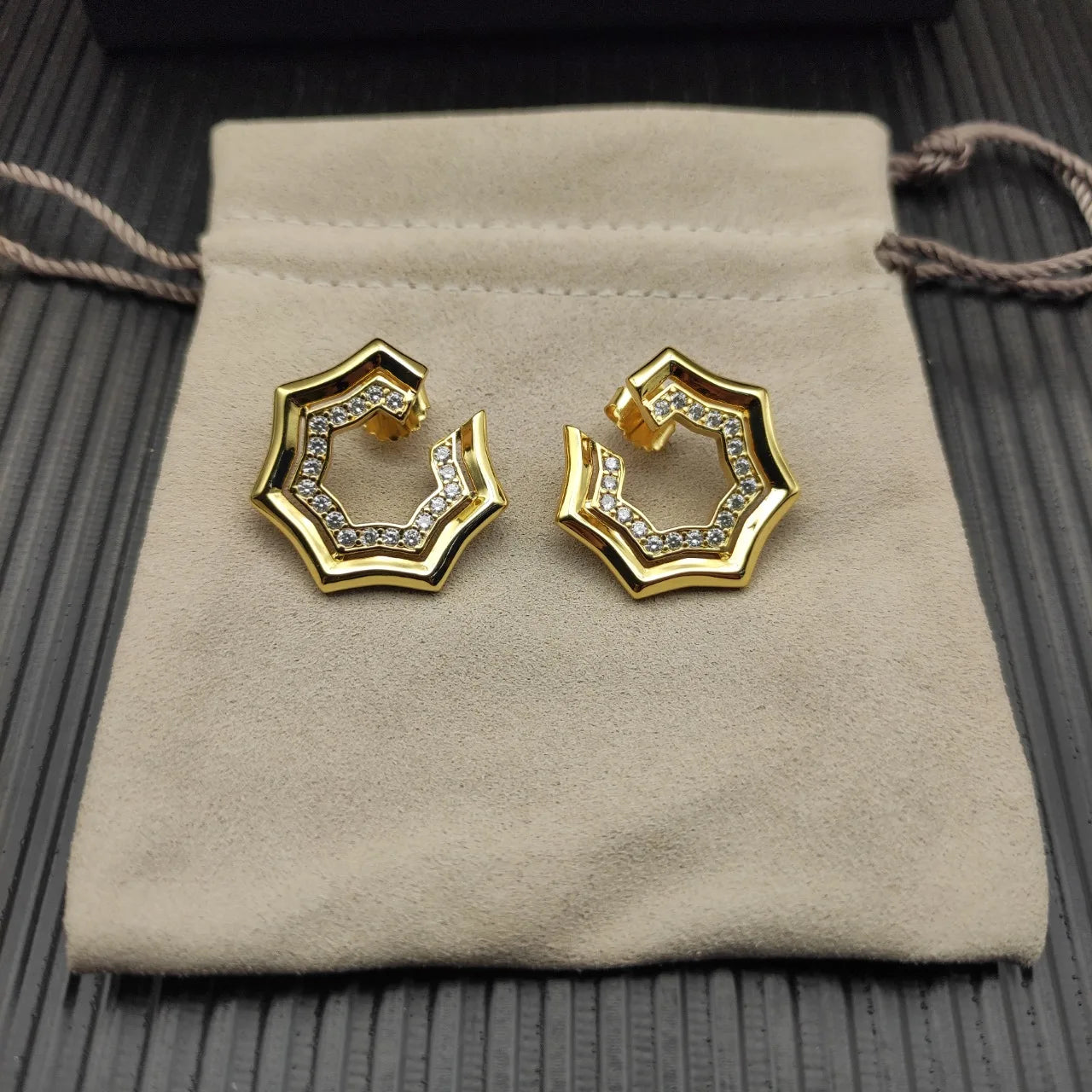 NONECN Earrings Metal Stud Fashion Gift Accessory Elegant