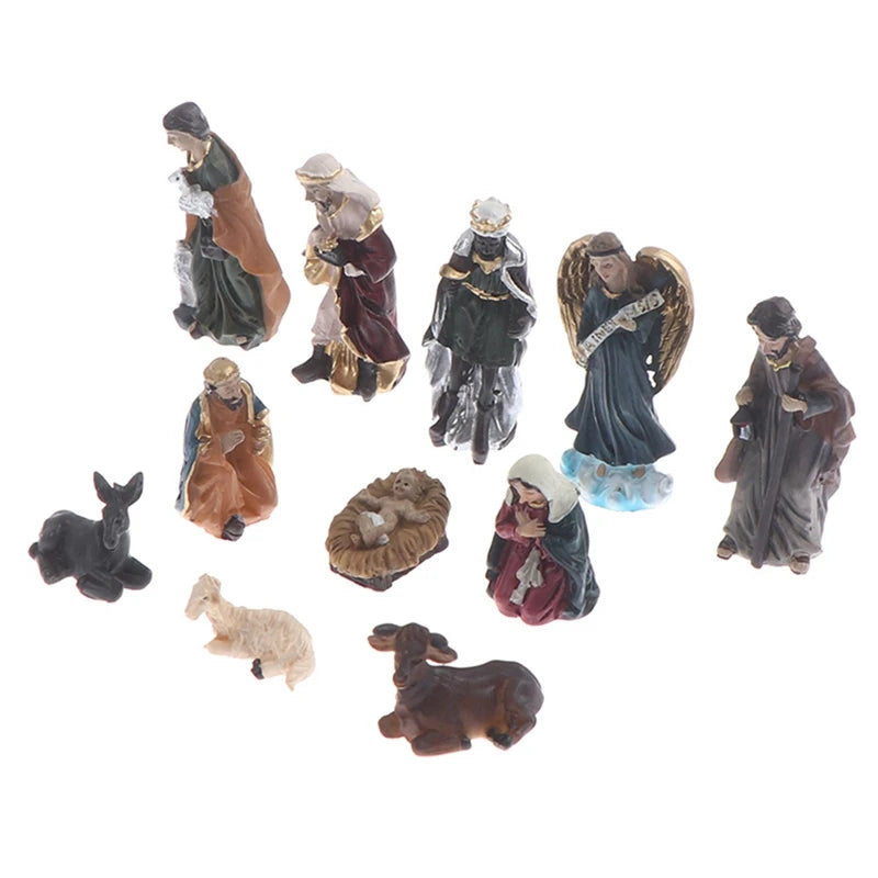 Nativity Scene 11-Piece Set Classic Home Decor Ornaments