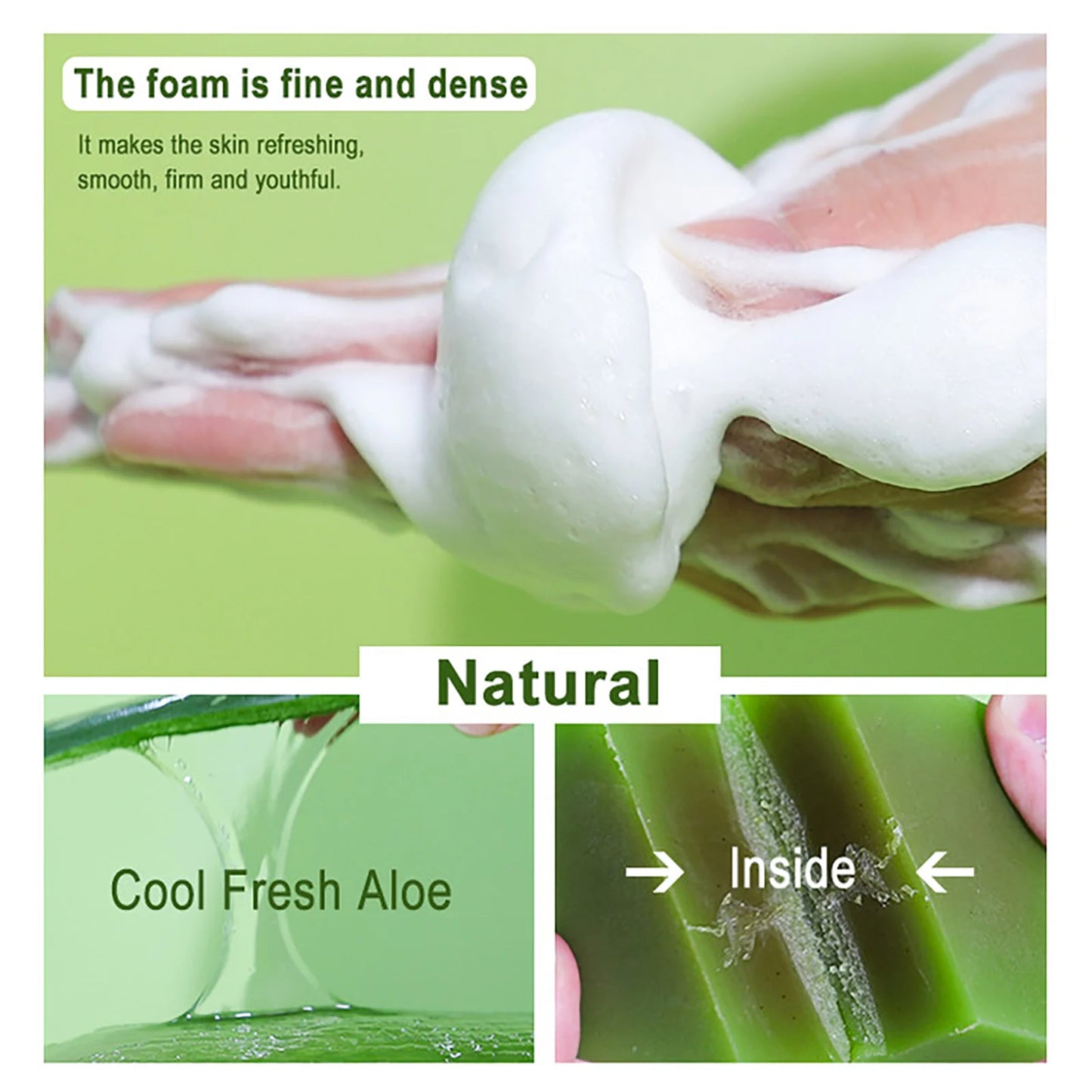 AILKE Aloe Vera Soap Bar, Brightening For All Skin Types
