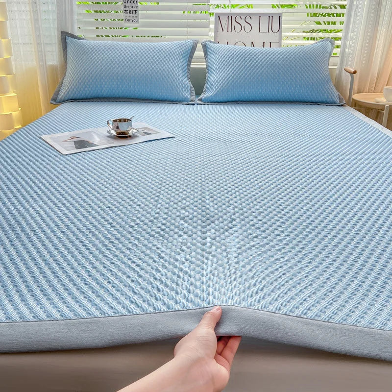 NONECN Ice Silk Bed Sheet, Cooling Bedding For Hot Sleepers