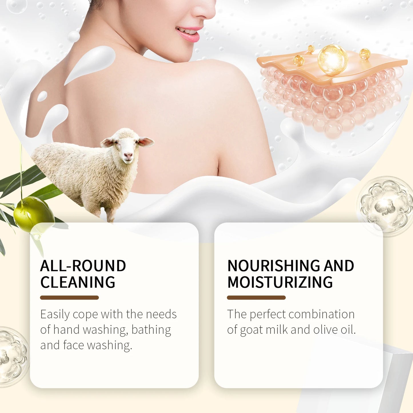 OceAura Goats Milk Soap For Oily Skin Moisturizing
