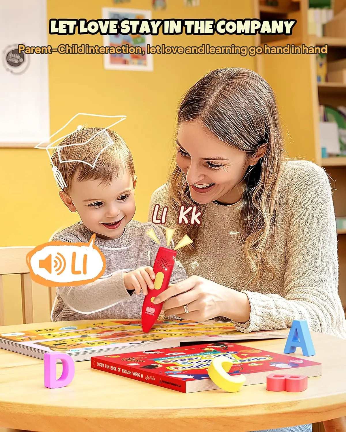 Talking Pen Book Set Interactive Audio Educational Toy For Kids