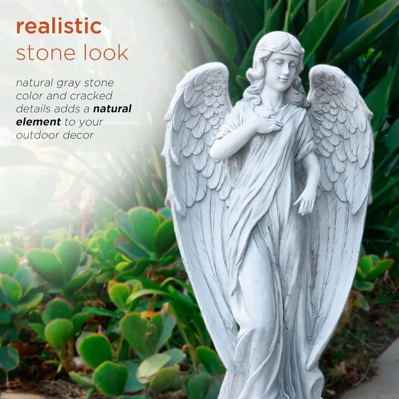 Angel Statue Indoor Outdoor Garden Decor Calming Guardian