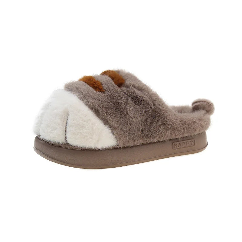 Feerldi Slippers Furry Indoor Outdoor Non Slip Everyday