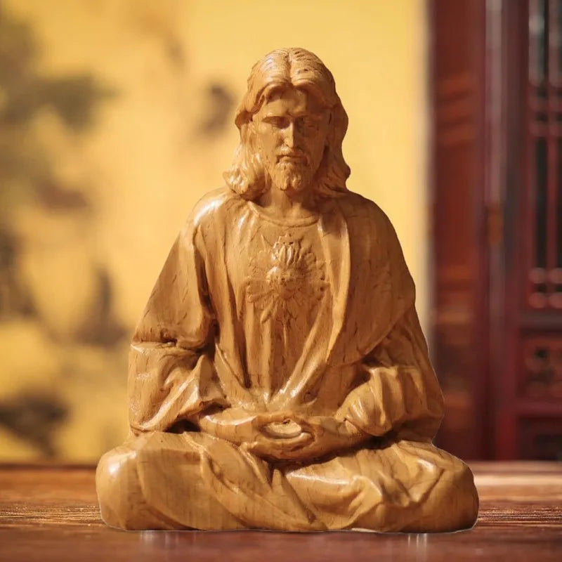 Statue Jesus Christ Contemplation Catholic Home Decor