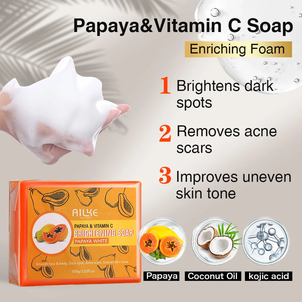 AILKE Natural Kojic Acid Soap for Hyperpigmentation and Brightening